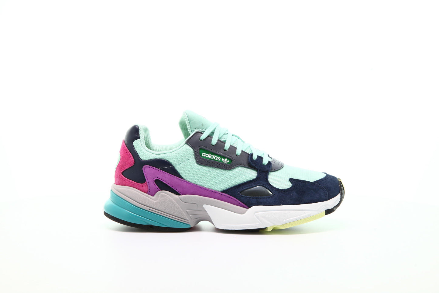 Exclusive adidas Originals Falcon W "Clear Mint" — 3 — Front View