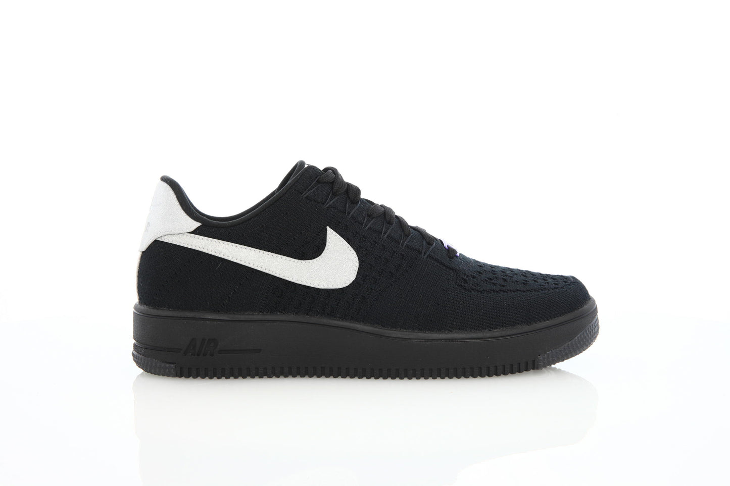 Exclusive Nike Air Force 1 Flyknit Low AS QS "Black" — 3.5 — Front View