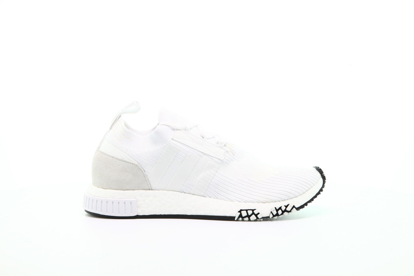 Exclusive adidas Originals Nmd Racer Primeknit "All White" — 3.5 — Front View