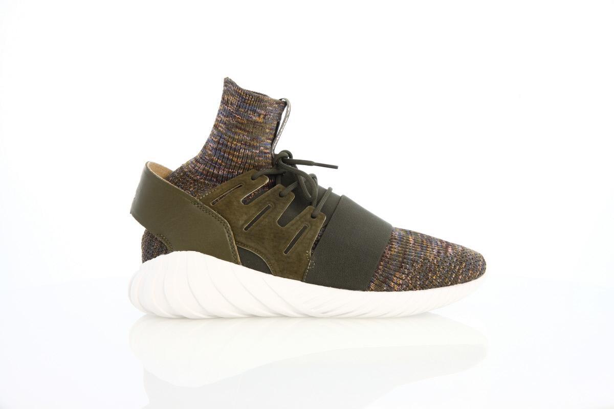 Exclusive adidas Originals Tubular Doom  Primeknit "Mytery Brown" — 3.5 — Front View