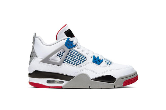 Exclusive Air Jordan 4 Retro GS "What The" — 3.5Y — Front View