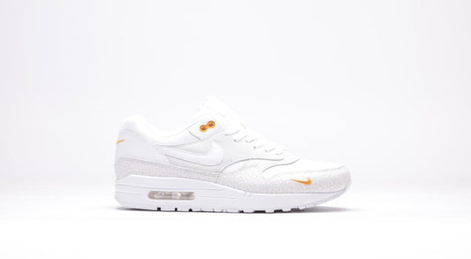 Exclusive Nike Air Max 1 Prm White Mini Swoosh — 3.5 — Front View