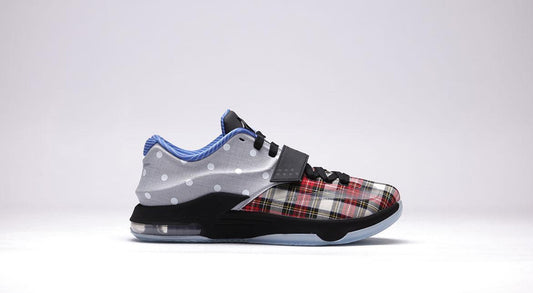 Exclusive Nike KD VII EXT "Plaid & Polka Dots" — 3.5 — Front View
