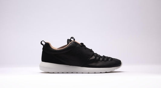 Exclusive Nike Roshe Nm Woven "black Leather" — 3.5 — Front View