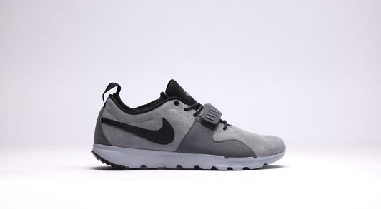 Exclusive Nike Trainerendor Leather "Cool Grey" — 3.5 — Front View