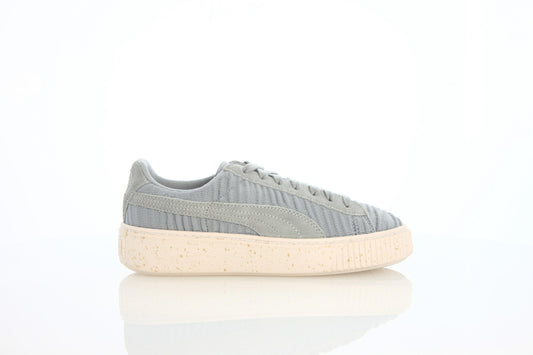 Exclusive Puma Basket Platform OW Womens "Quarry" — 4 — Front View