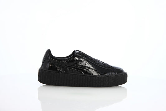 Exclusive Puma CREEPER WRINKLED PATENT "Black Puma" — 4 — Front View