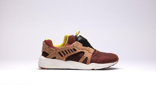 Exclusive Puma Leather Disc Cage Lux "Red Brown" — 4 — Front View