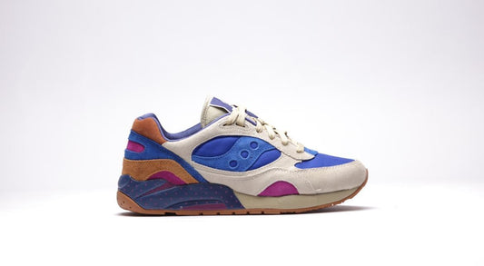 Exclusive Saucony x Bodega G9 Shadow 6 "Pattern Recognition" Light Tan — 4.5 — Front View